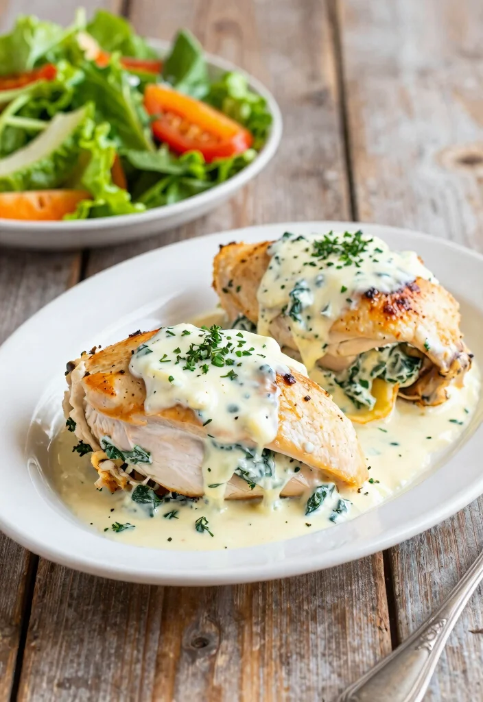 10 Keto Cream Cheese Recipes for Rich Savory Dishes 1. Cream Cheese and Spinach Stuffed Chicken 0