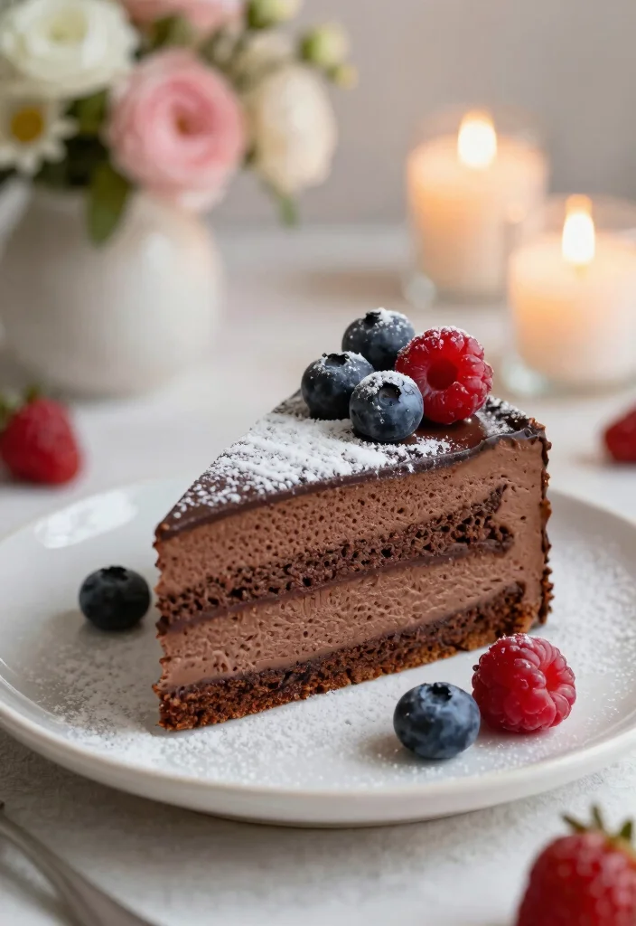 10 Keto Dessert Recipes for Sweet Cravings 9. Sugar Free Chocolate Mousse Cake 0
