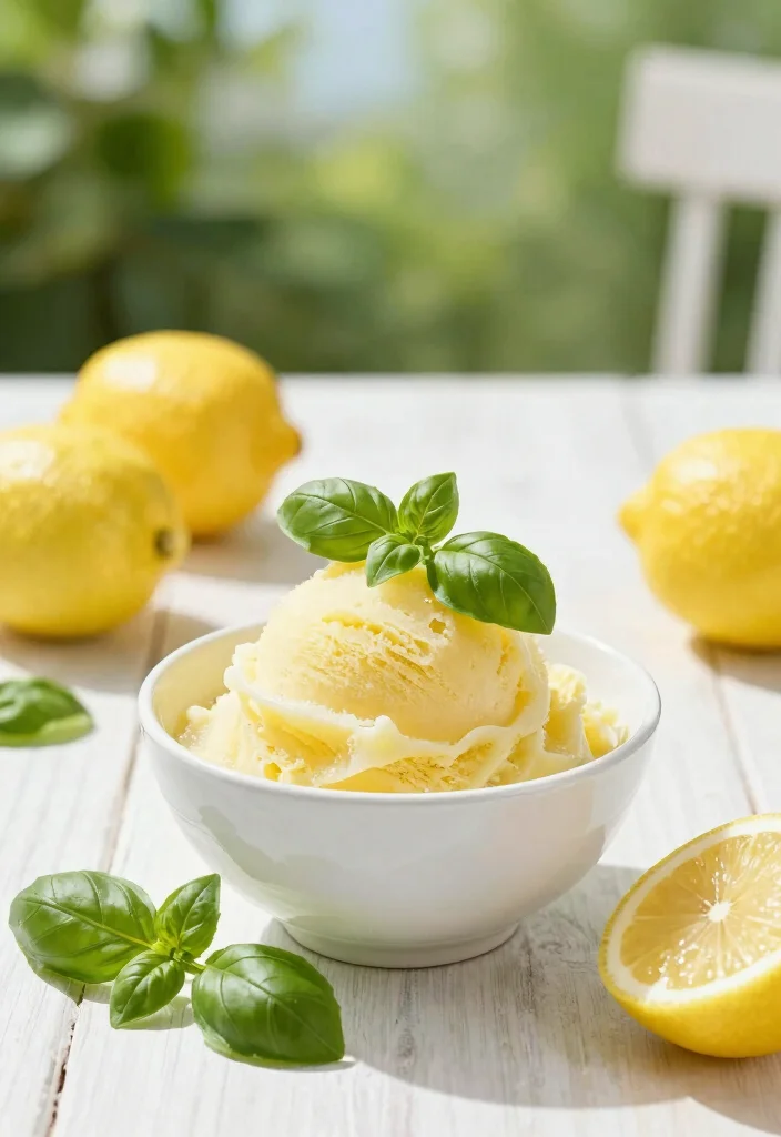 10 Keto Ice Cream Recipes for Creamy Low Carb Desserts 8. Easy Lemon Basil Sorbet 0