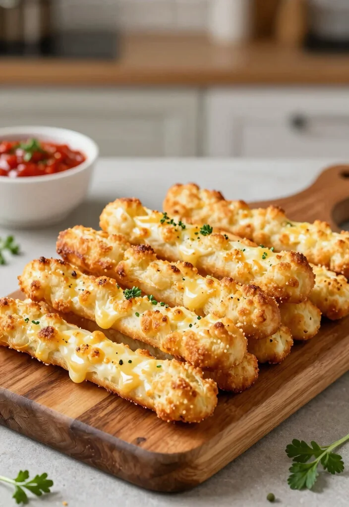 10 Keto Potluck Recipes That Travel Well 51 10 Keto Potluck Recipes That Travel Well 10. Cheesy Cauliflower Breadsticks 0