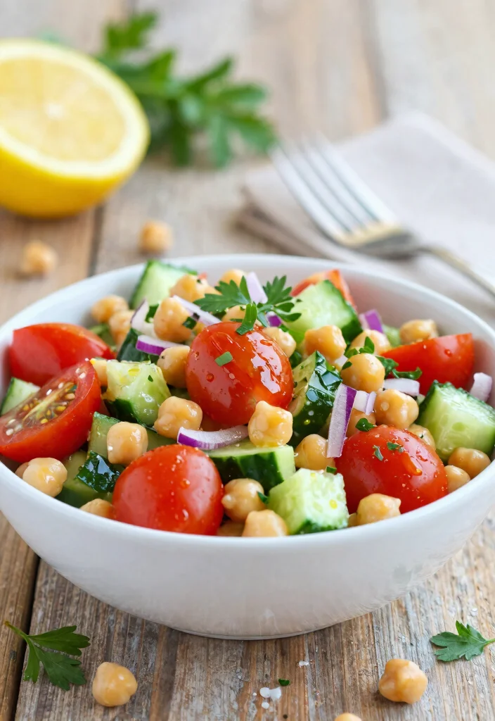 10 Simple Vegan Recipes for Everyday Cooking 1. Quick Chickpea Salad 0