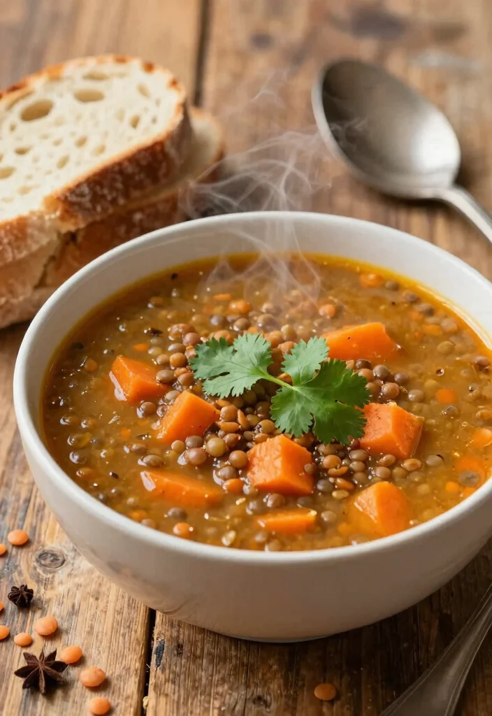 10 Simple Vegan Recipes for Everyday Cooking 6. Spicy Lentil Soup 0