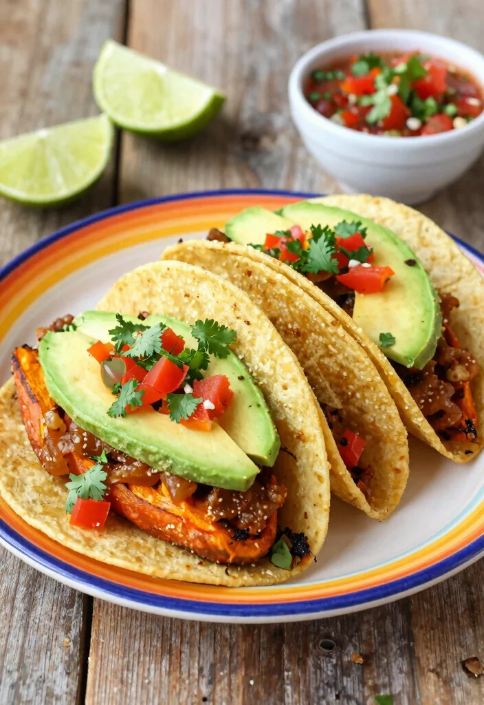 10 Simple Vegetarian Recipes Anyone Can Make 4. Sweet Potato Tacos 0