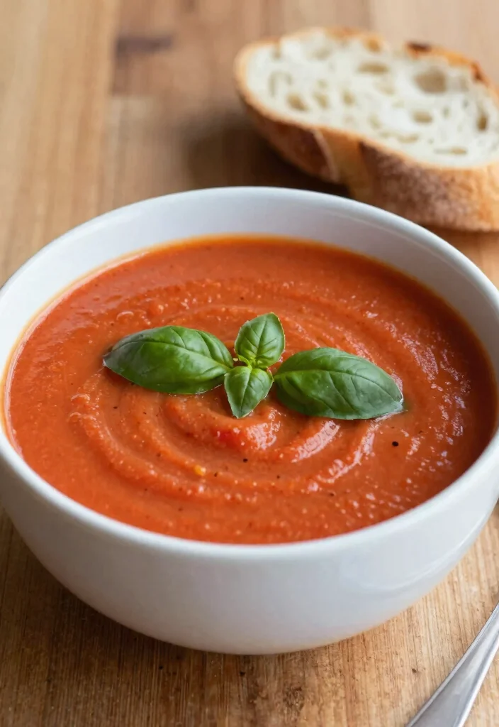 10 Simple Vegetarian Recipes Anyone Can Make 5. Creamy Tomato Basil Soup 0