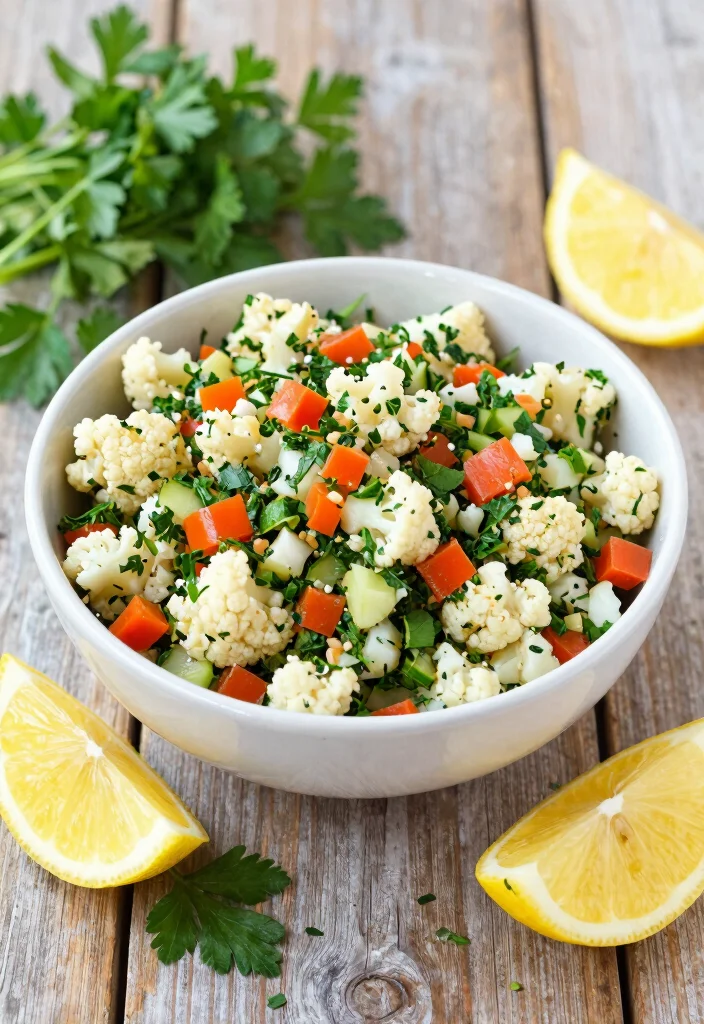10 Simple Vegetarian Recipes Anyone Can Make 9. Cauliflower Tabbouleh 0