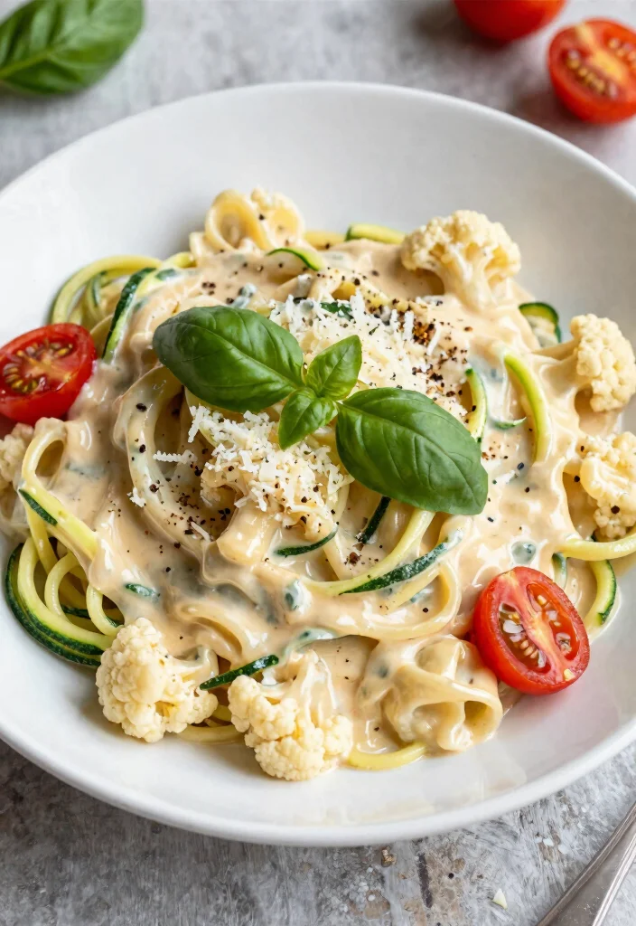 10 Trim Healthy Mama Recipes for Balanced Living 3. Creamy Cauliflower Alfredo 0