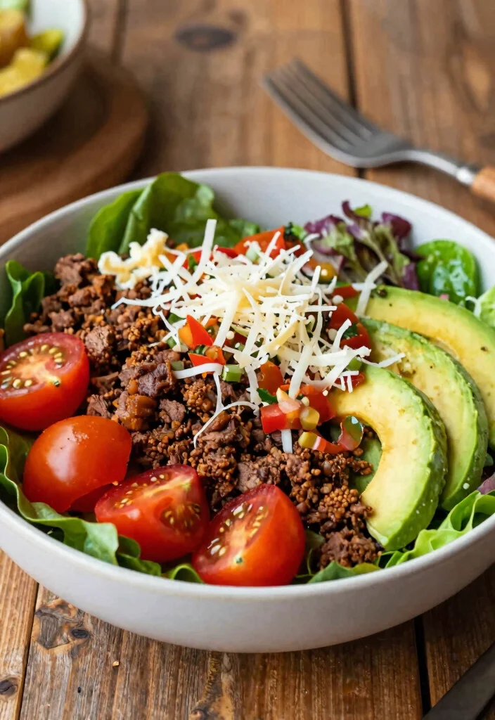 10 Trim Healthy Mama Recipes for Balanced Living 4. Easy Taco Salad 0