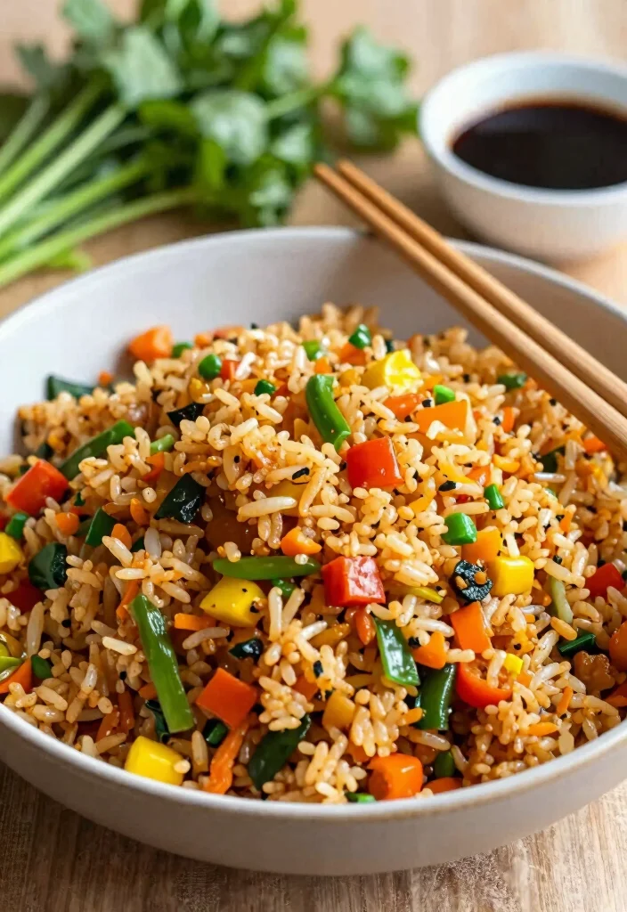 10 Vegan Easy Recipes for Stress Free Cooking 6. Quick Vegan Fried Rice 0