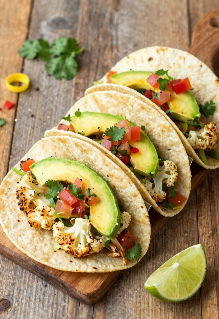 10 Vegan Easy Recipes for Stress Free Cooking 9. Vegan Cauliflower Tacos 0