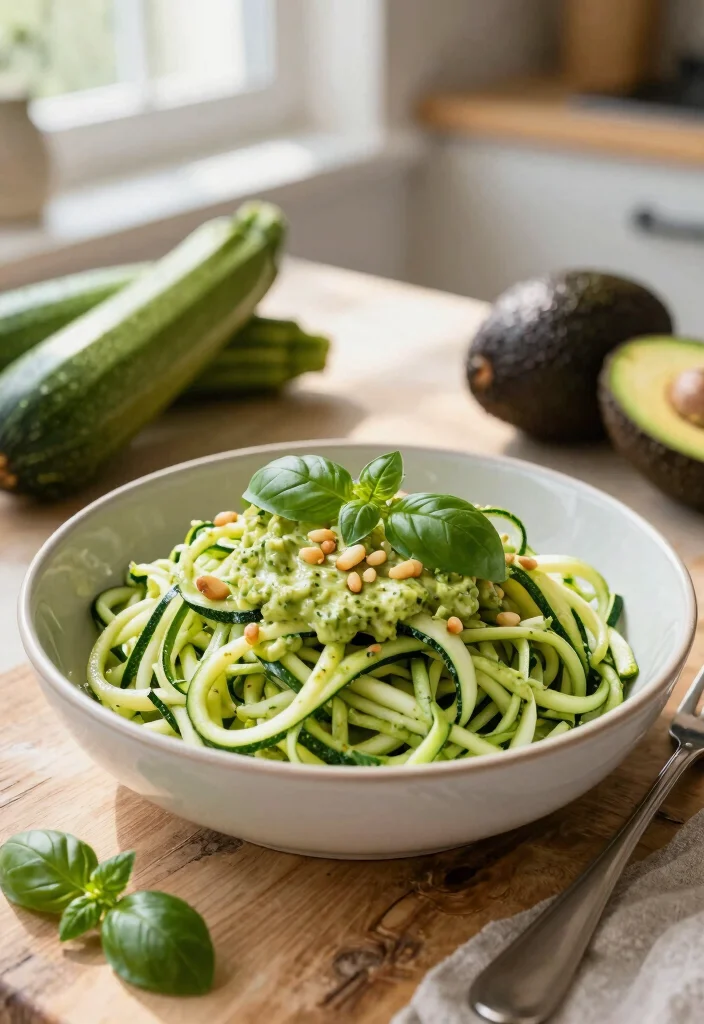 10 Vegan Keto Recipes for Low Carb Plant Based Eating 2 10 Vegan Keto Recipes for Low Carb Plant Based Eating 2. Zucchini Noodles with Avocado Pesto 0