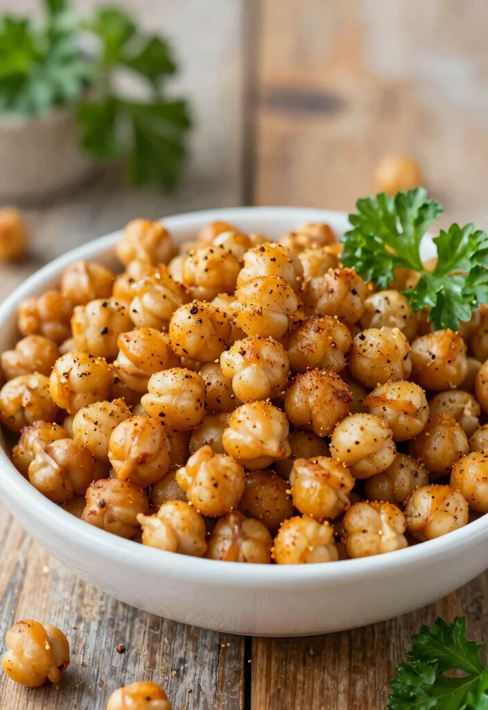 10 Vegetarian Snack Recipes for Quick Bites 1. Spicy Roasted Chickpeas 0