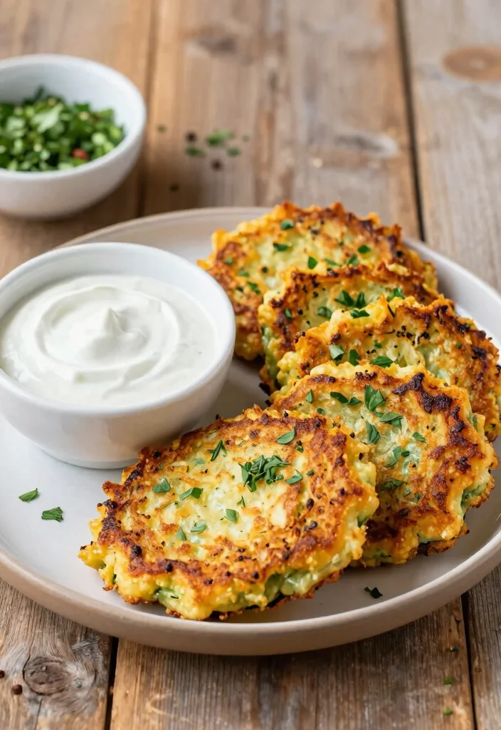 10 Vegetarian Snack Recipes for Quick Bites 3. Zucchini Fritters 0