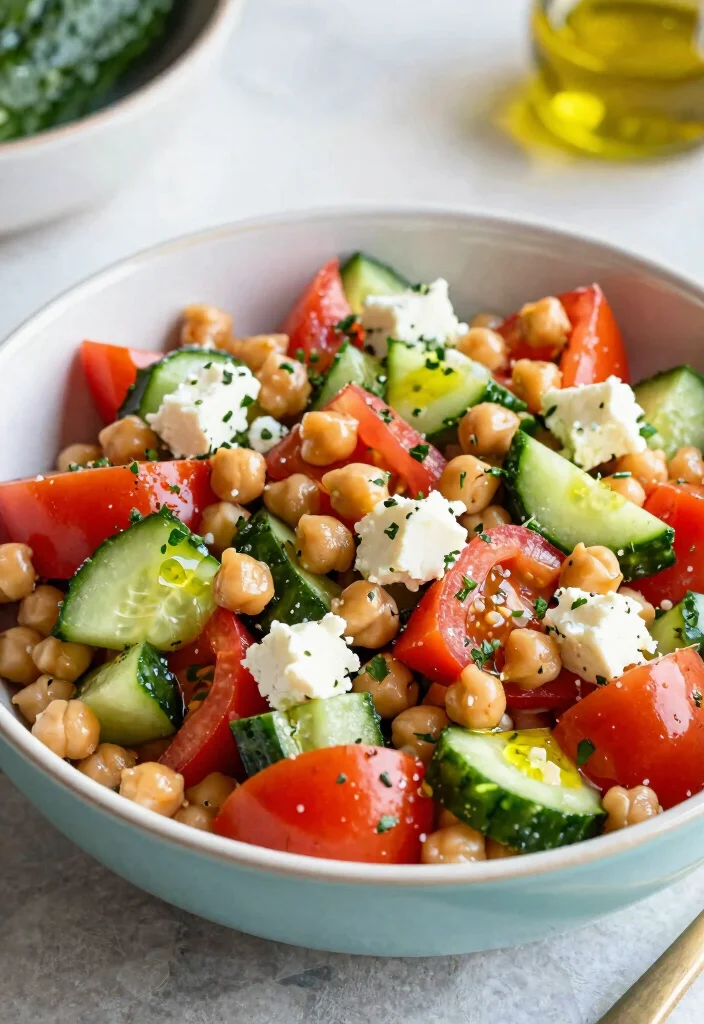 12 Cheap Easy Healthy Dinner Recipes on a Budget 51 12 Cheap Easy Healthy Dinner Recipes on a Budget 11. Greek Chickpea Salad 0