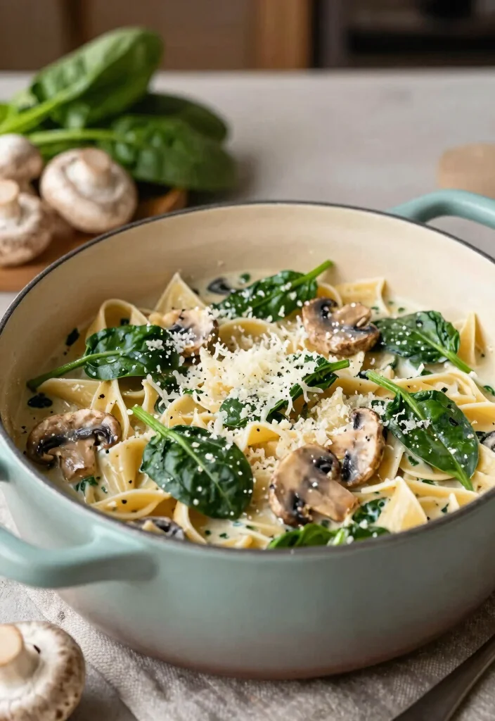 12 Cheap Easy Healthy Dinner Recipes on a Budget 14 12 Cheap Easy Healthy Dinner Recipes on a Budget 4. Spinach and Mushroom Pasta 0