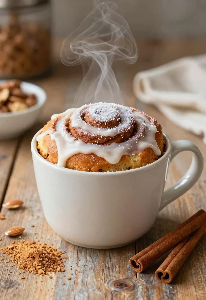 12 Delicious Gluten Free Keto Recipes for Clean Eating 9. Cinnamon Roll Mug Cake 0