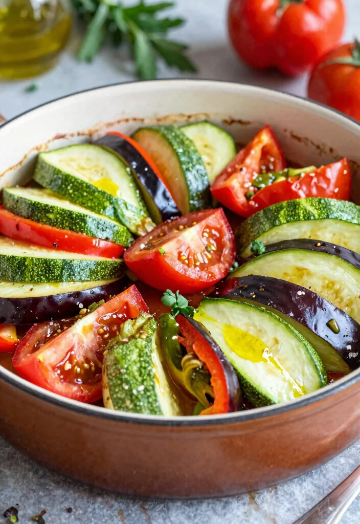 12 Easy Healthy Dinner Recipes for Weeknights 52 12 Easy Healthy Dinner Recipes for Weeknights 12. One Pan Baked Ratatouille 0