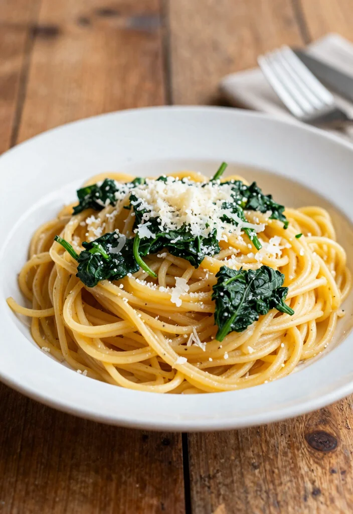 12 Easy Healthy Dinner Recipes for Weeknights 26 12 Easy Healthy Dinner Recipes for Weeknights 6. Spaghetti Aglio e Olio with Spinach 0