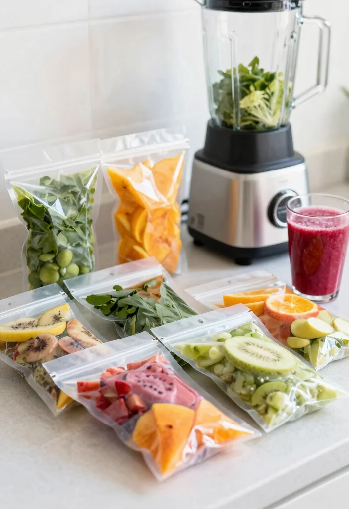 12 Easy Healthy Snack Recipes for Busy Days 10. Smoothie Packs 0