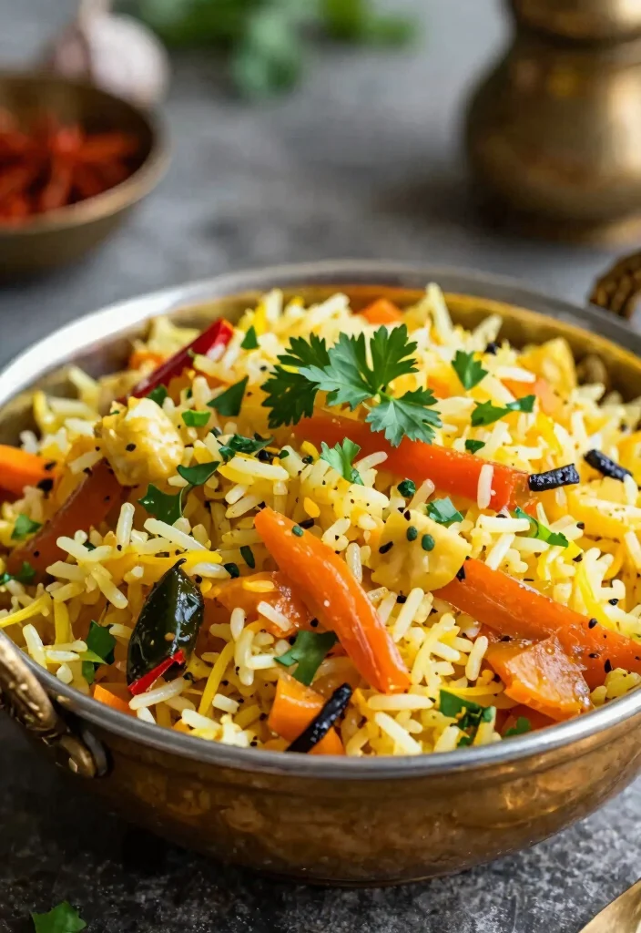 12 Easy Indian Vegetarian Dinner Recipes 62 12 Easy Indian Vegetarian Dinner Recipes 12. Vegetable Pulao 0
