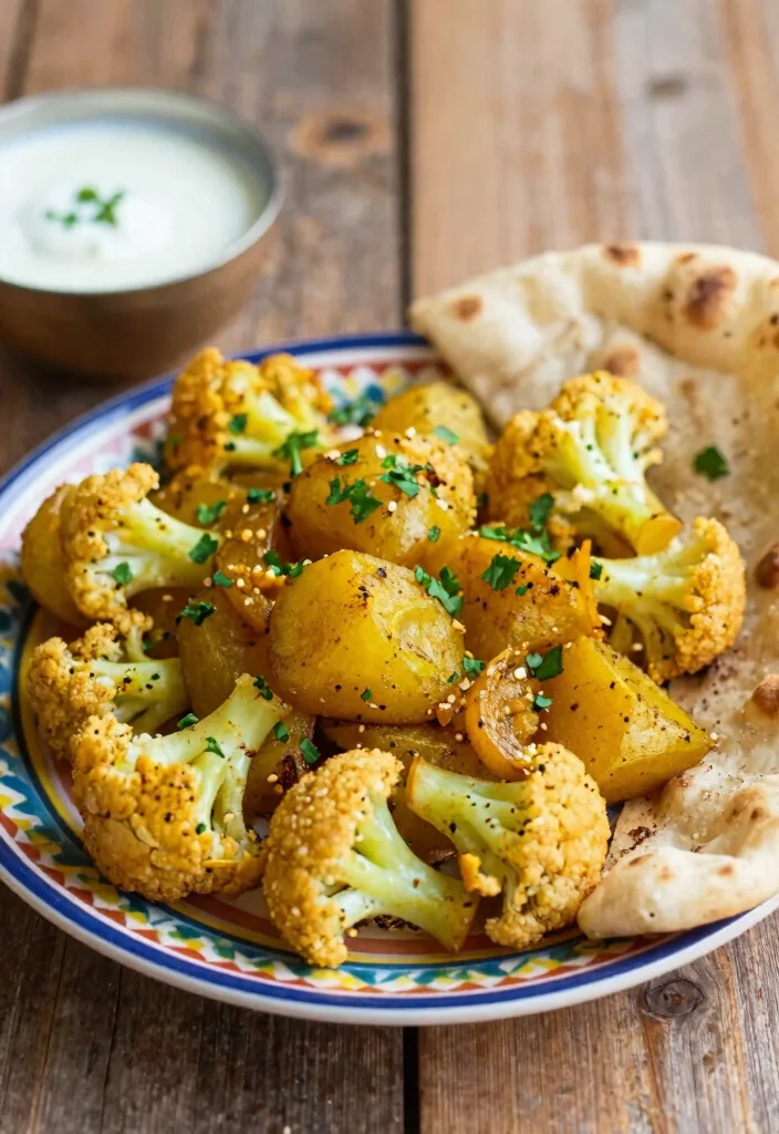 12 Easy Indian Vegetarian Dinner Recipes 35 12 Easy Indian Vegetarian Dinner Recipes 5. Aloo Gobi Potato and Cauliflower 0