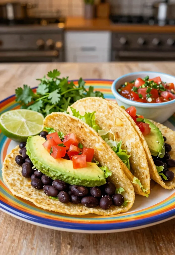 12 Easy Vegetarian Dinner Recipes for Busy Days 13 12 Easy Vegetarian Dinner Recipes for Busy Days 3. Black Bean Tacos 0