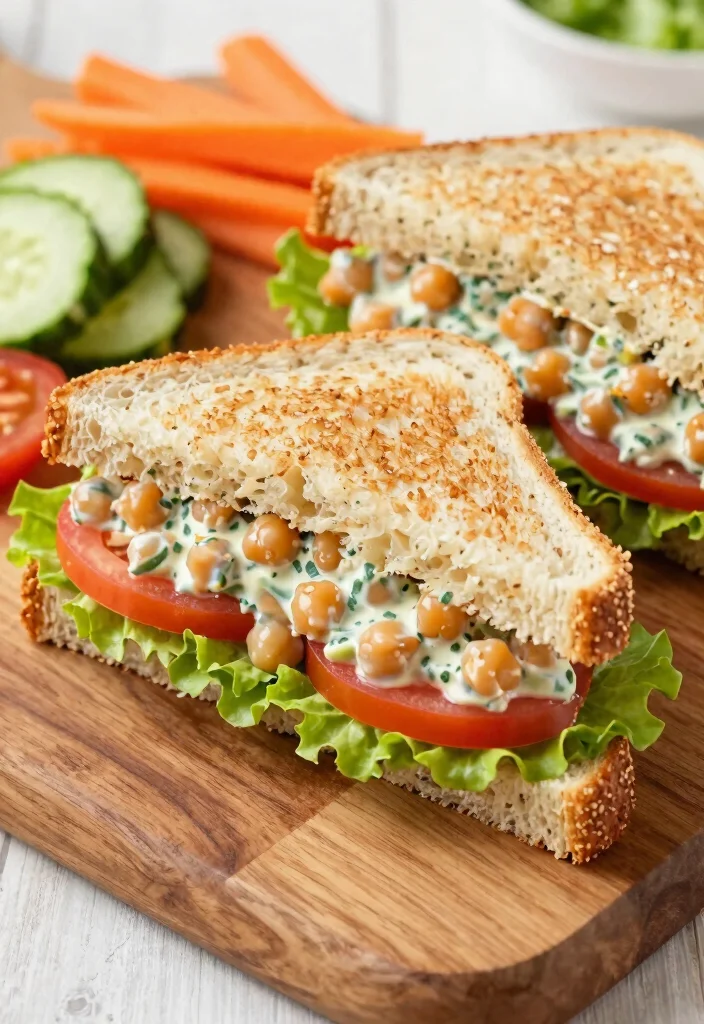 12 Easy Vegetarian Dinner Recipes for Busy Days 35 12 Easy Vegetarian Dinner Recipes for Busy Days 5. Chickpea Salad Sandwiches 0