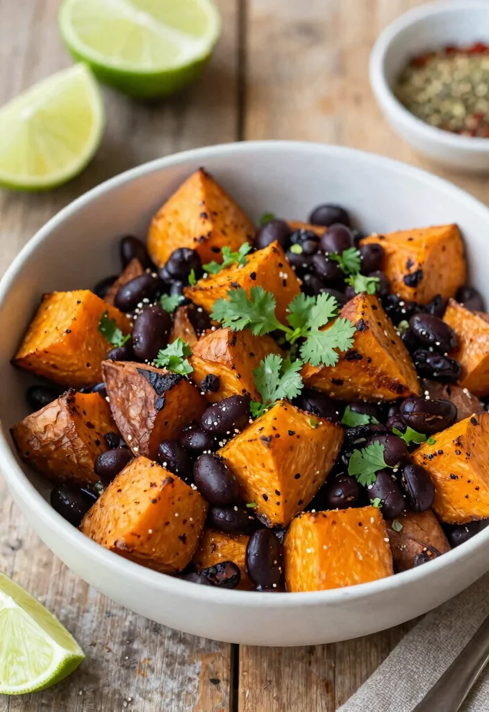 12 Easy Vegetarian Dinner Recipes for Busy Days 48 12 Easy Vegetarian Dinner Recipes for Busy Days 8. Sweet Potato and Black Bean Bowl 0