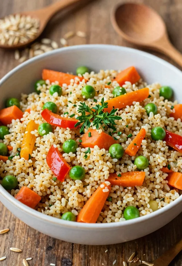 12 Easy Vegetarian Dinner Recipes for Busy Days 49 12 Easy Vegetarian Dinner Recipes for Busy Days 9. Vegetable Quinoa Pilaf 0