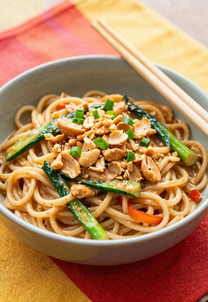 12 Easy Vegetarian Pasta Recipes for Weeknights 11. Thai Peanut Pasta 0