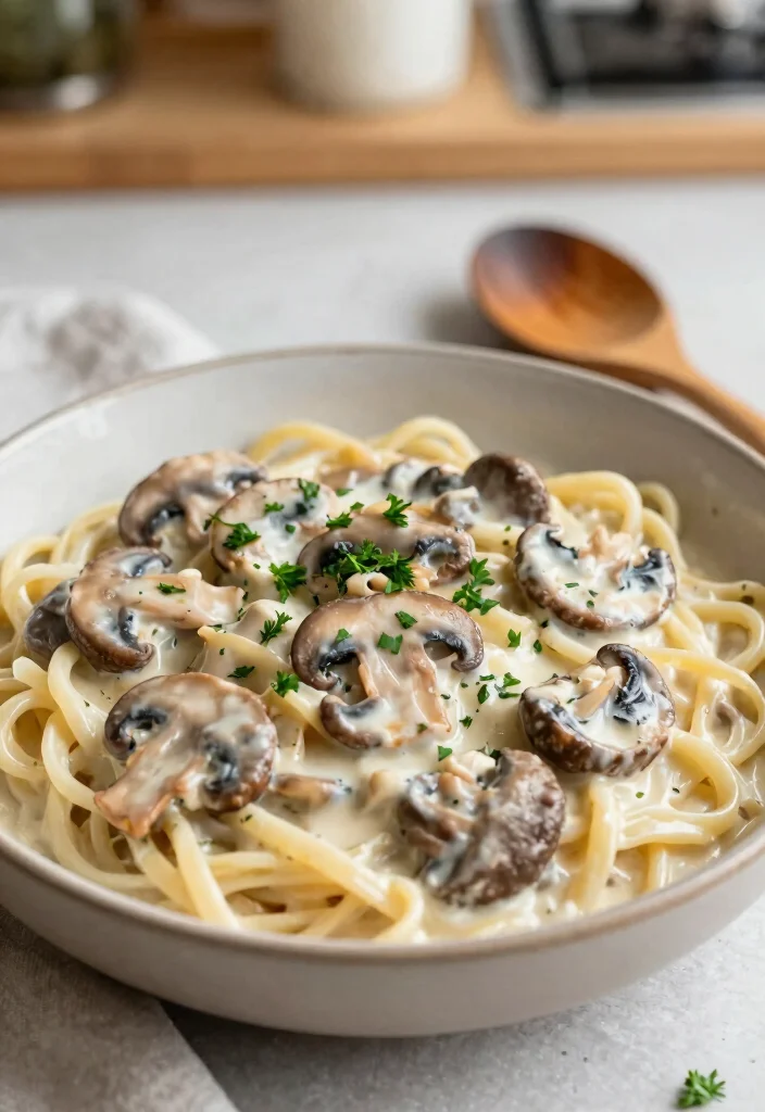 12 Easy Vegetarian Pasta Recipes for Weeknights 4. One Pot Mushroom Stroganoff 0