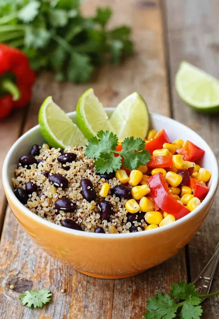 12 Easy Vegetarian Recipes for Everyday Cooking 1. Quinoa and Black Bean Salad 0