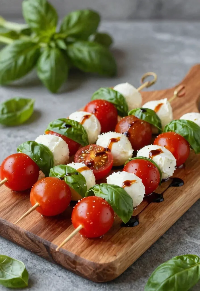 12 Easy Vegetarian Recipes for Everyday Cooking 6. Caprese Salad Skewers 0