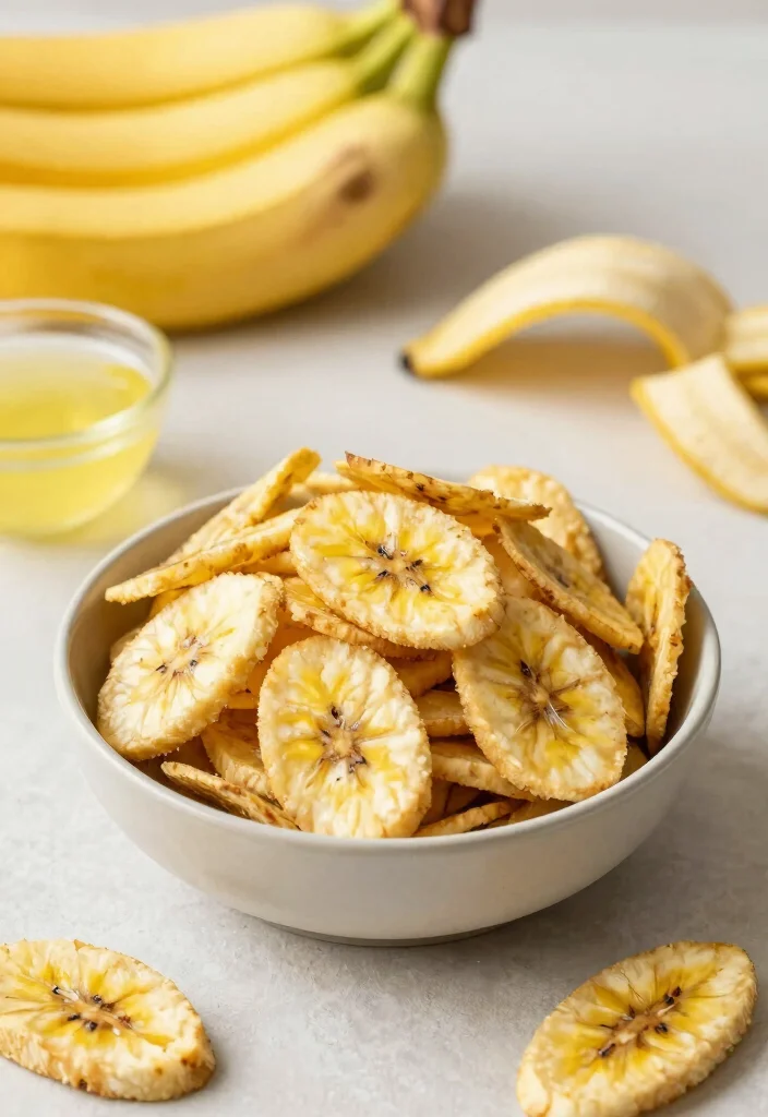 12 Healthy Banana Recipes for Everyday Eating 12. Baked Banana Chips 0