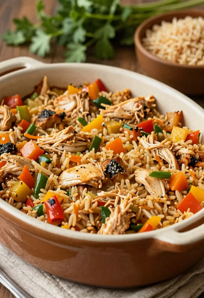 12 Healthy Chicken Casserole Recipes for Families 10. Chicken and Brown Rice Casserole 0