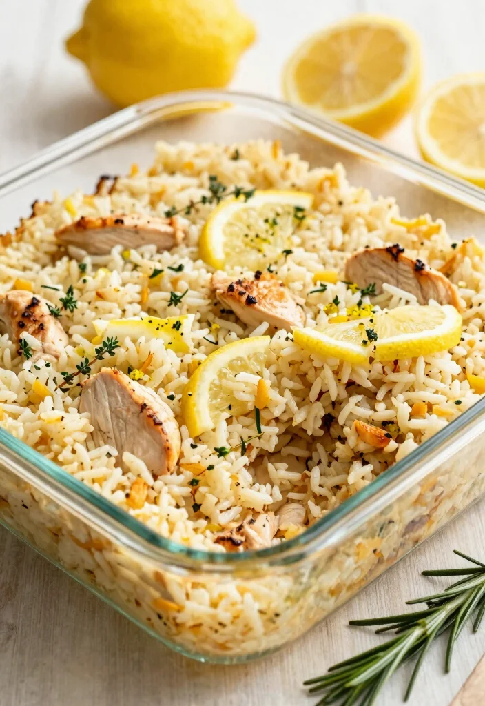 12 Healthy Chicken Casserole Recipes for Families 7. Lemon Herb Chicken Rice Casserole 0