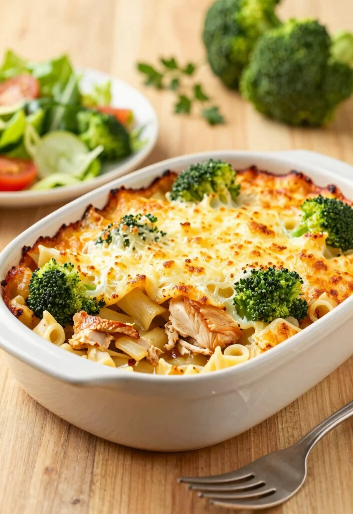 12 Healthy Chicken Pasta Recipes for Comfort 6. Chicken and Broccoli Pasta Bake 0