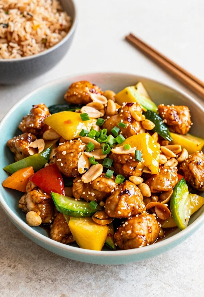 12 Healthy Chinese Recipes with Lighter Taste 12 12 Healthy Chinese Recipes with Lighter Taste 2. Lightened Up Kung Pao Chicken 0