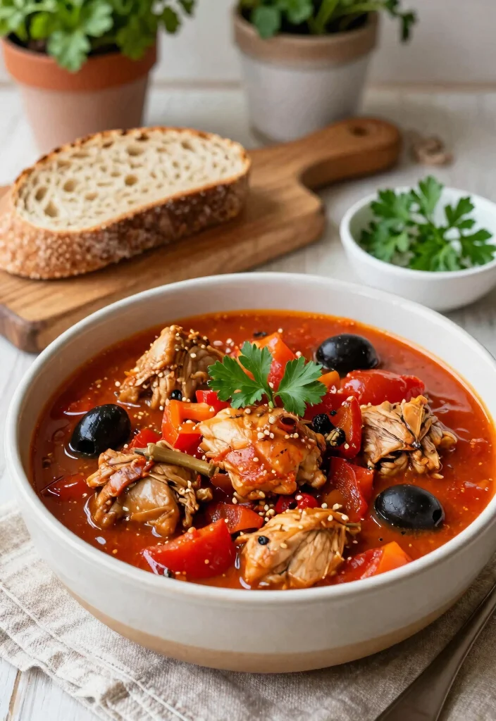 12 Healthy Crockpot Chicken Recipes for Easy Dinners 14 12 Healthy Crockpot Chicken Recipes for Easy Dinners 4. Mediterranean Chicken Stew 0