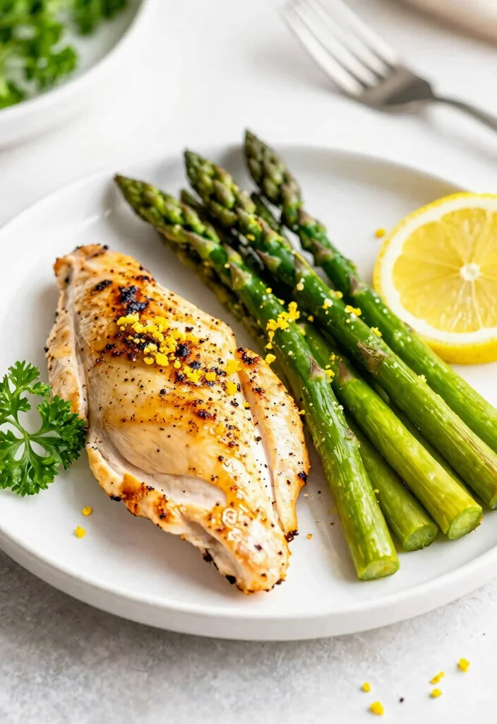 12 Healthy Crockpot Chicken Recipes for Easy Dinners 36 12 Healthy Crockpot Chicken Recipes for Easy Dinners 6. Lemon Pepper Chicken Asparagus 0