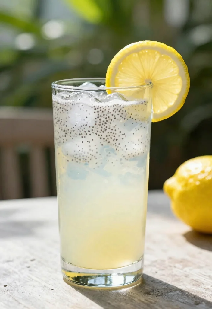 12 Healthy Drink Recipes for Refreshing Hydration 11. Chia Seed Lemonade 0