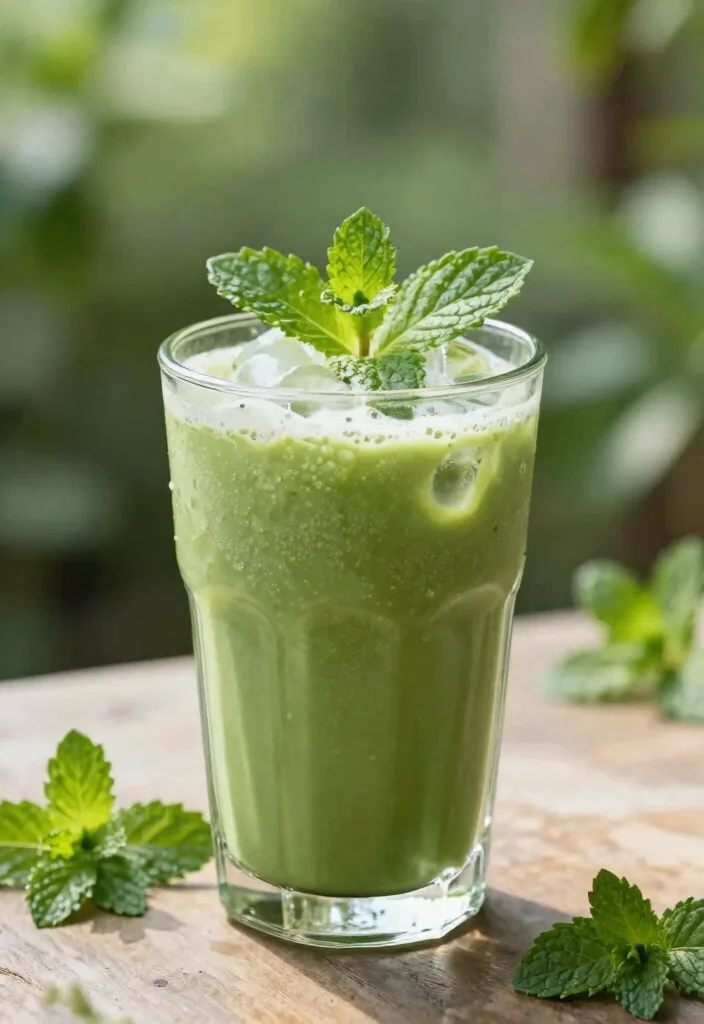 12 Healthy Drink Recipes for Refreshing Hydration 12. Matcha Mint Cooler 0