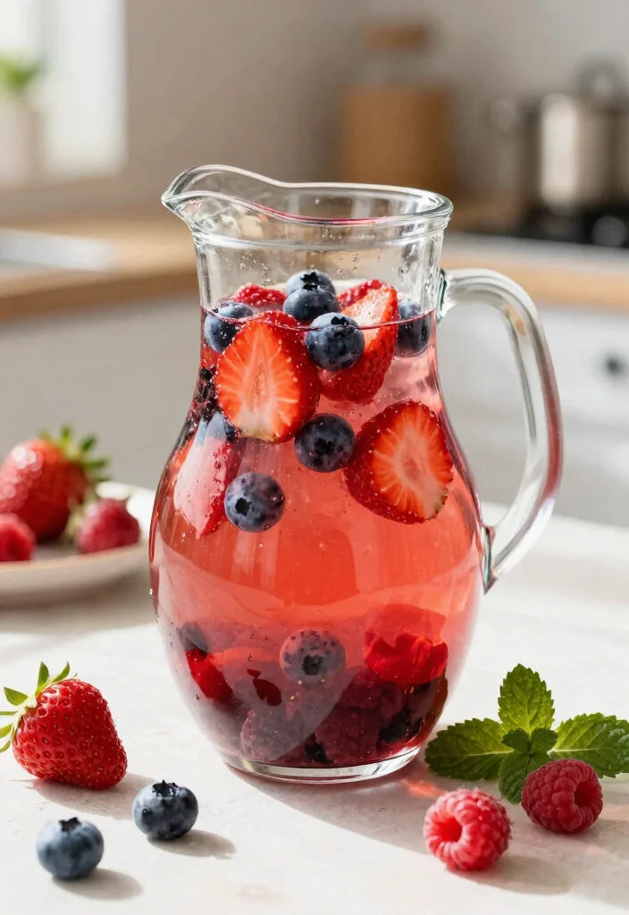 12 Healthy Drink Recipes for Refreshing Hydration 2. Berry Blast Detox Water 0