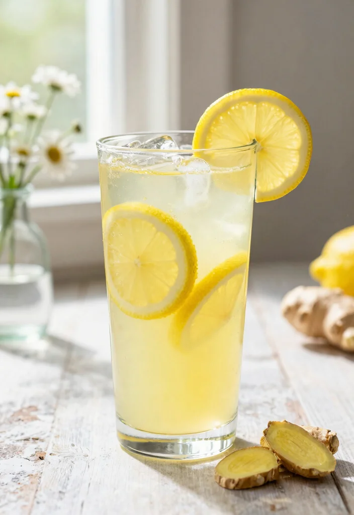 12 Healthy Drink Recipes for Refreshing Hydration 3. Lemon Ginger Detox Drink 0