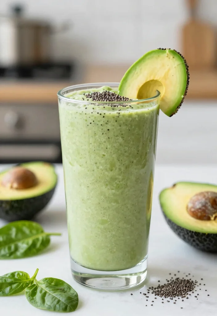 12 Healthy Drink Recipes for Refreshing Hydration 8. Avocado Spinach Smoothie 0
