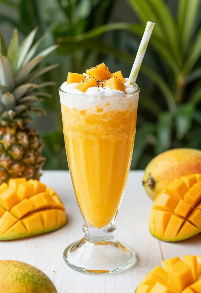 12 Healthy Drink Recipes for Refreshing Hydration 9. Tropical Mango Lassi 0