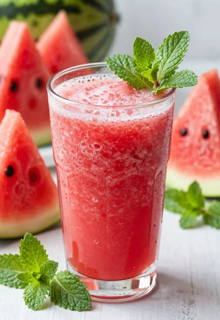12 Healthy Fruit Smoothie Recipes for Energy 10. Watermelon Mint Refresher 0