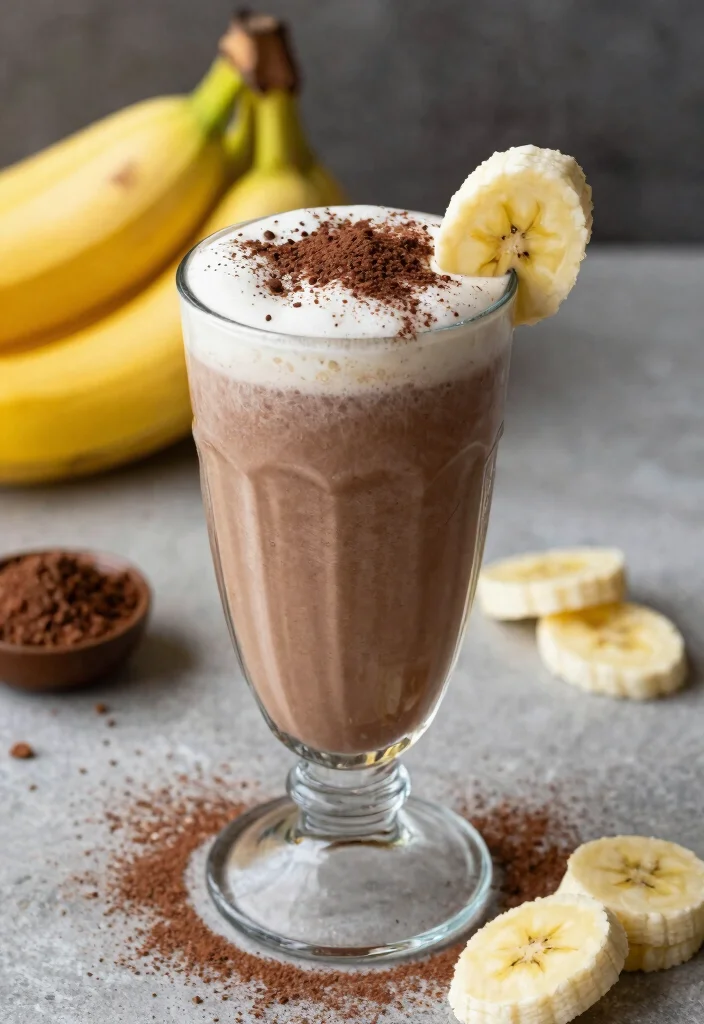 12 Healthy Fruit Smoothie Recipes for Energy 4. Chocolate Banana Smoothie 0