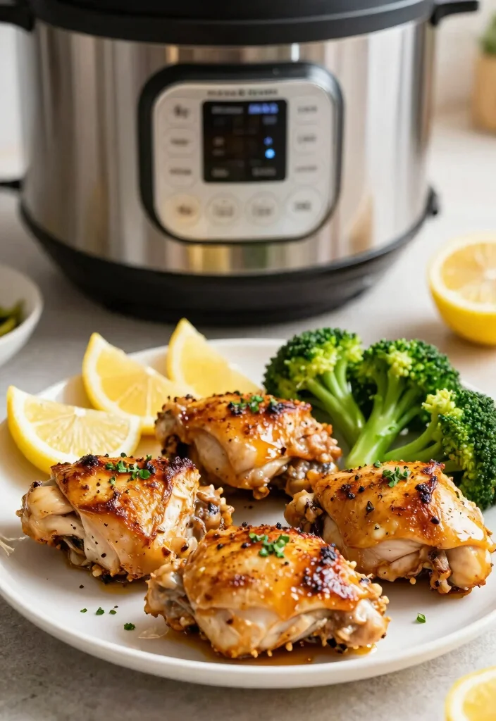 12 Healthy Instant Pot Recipes for Fast Meals 6. Instant Pot Lemon Garlic Chicken Thighs 0