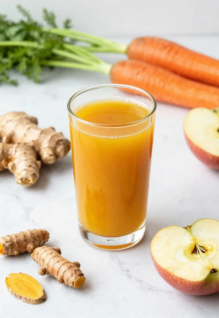12 Healthy Juice Recipes for Daily Nutrition 11. Ginger Turmeric Elixir 0