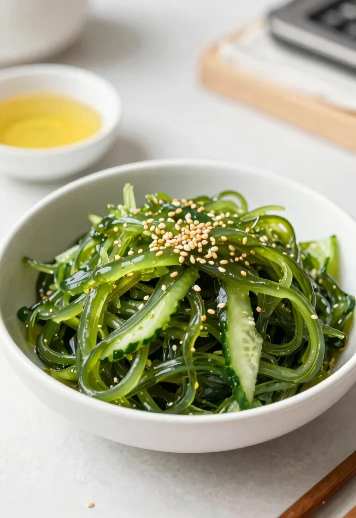 12 Healthy Korean Recipes with Fresh Flavor 15 12 Healthy Korean Recipes with Fresh Flavor 5. Seaweed Salad Miyeok Salad 0